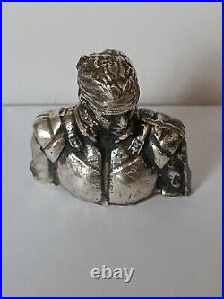 METAL GEAR SOLID 4.2ozt. 958 SILVER HAND POURED SNAKE PROTOTYPE