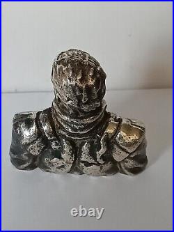 METAL GEAR SOLID 4.2ozt. 958 SILVER HAND POURED SNAKE PROTOTYPE