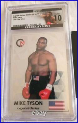 MIKE TYSON NGCX SOLID SILVER Legends Series Mintage 4000