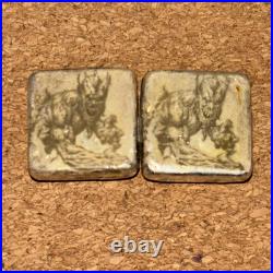 MK Barz 2 X 1 oz Silver Poured. 999 Silver Square BarsDevil/Demon