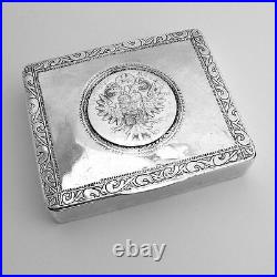 Maria Theresa Thaler Box 1880 Handmade Sterling Silver