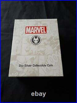 Marvel 2oz Solid Antique Silver Coin Imicon 1766 Face $2