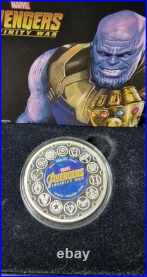 Marvel Infinity War 2oz Solid Silver Coin