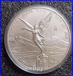 Mexican 2019 solid silver 5oz 999. Coin