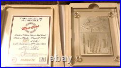 Mickey Mantle 1992 Pinnacle Highland Mint 4.25 Oz. 999 Silver Yankees