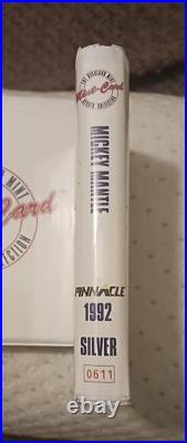 Mickey Mantle 1992 Pinnacle Highland Mint 4.25 Oz. 999 Silver Yankees