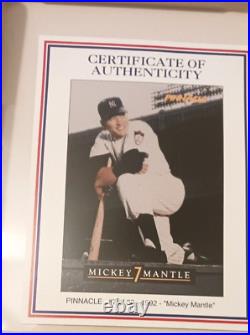 Mickey Mantle 1992 Pinnacle Highland Mint 4.25 Oz. 999 Silver Yankees