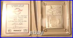 Mickey Mantle 1992 Pinnacle Highland Mint 4.25 Oz. 999 Silver Yankees
