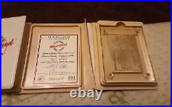 Mickey Mantle 1992 Pinnacle Highland Mint 4.25 Oz. 999 Silver Yankees