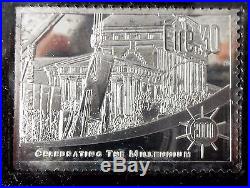 Millennium Stamps Collection 2000 Solid Sterling Silver Proof from Hibernia Mint