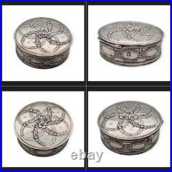 Minerva 950 Hénin & Cie Solid Silver French Case, Floral Embossed Engraving Minerva 950 Hénin & Cie Solid Silver French Case, Floral Embossed Engraving