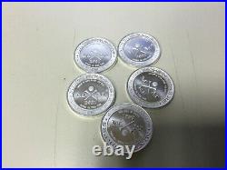 Mint Markers Solid 1/2 oz Silver Full 2021 Golf Ball Marker Set