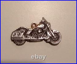 Motorcycle. 999 Fine Silver Hand Pour 20.5 Grams Solid With COA And Display #8