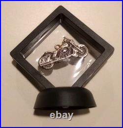 Motorcycle. 999 Fine Silver Hand Pour 20.5 Grams Solid With COA And Display #8 Motorcycle. 999 Fine Silver Hand Pour 20.5 Grams Solid With COA And Display #8