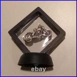 Motorcycle. 999 Fine Silver Hand Pour 20.5 Grams Solid With COA And Display #8