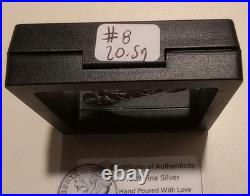 Motorcycle. 999 Fine Silver Hand Pour 20.5 Grams Solid With COA And Display #8