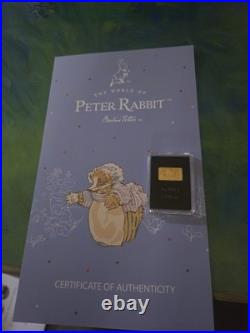 Mrs Tiggy Winkle 2024 Solid Gold Bar Coin