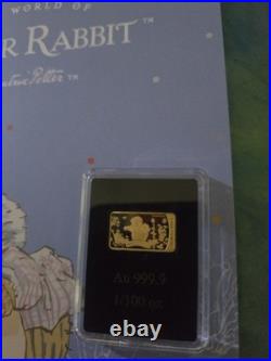 Mrs Tiggy Winkle 2024 Solid Gold Bar Coin