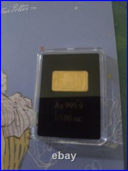 Mrs Tiggy Winkle 2024 Solid Gold Bar Coin