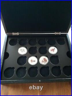 NEW PREMIUM Bespoke Solid Black Ash generic display case for 44 coins