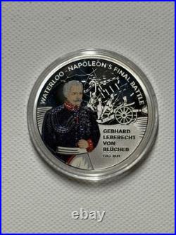 Napoleons Final Battle Solid Pure Silver 3 Coin Set VERY LOW MINTAGE & RARE