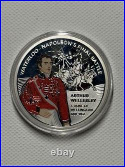 Napoleons Final Battle Solid Pure Silver 3 Coin Set VERY LOW MINTAGE & RARE