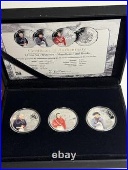 Napoleons Final Battle Solid Pure Silver 3 Coin Set VERY LOW MINTAGE & RARE