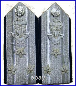 New Us Coast Guard Aux Hard Shoulder Boards All National Commodore Ranks Cp Made
