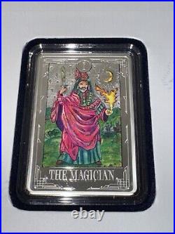 New Zealand 1 Oz Fine Silver Targot Card The Magician 0073 /2000