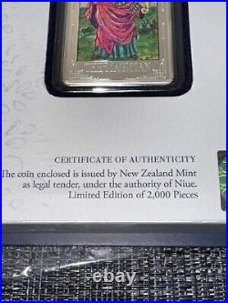 New Zealand 1 Oz Fine Silver Targot Card The Magician 0073 /2000