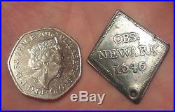 Newark 1646 ninepence silver siege piece, stunning forgery coin. Solid silver