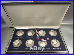 Nib Franklin Mint America The Beautiful Medallic Art Solid Sterling Silver Coins