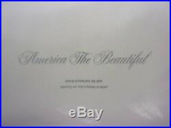 Nib Franklin Mint America The Beautiful Medallic Art Solid Sterling Silver Coins