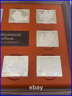 Norman Rockwell's Fondest Memories First Edition Proof Set/Solid Sterling Silver