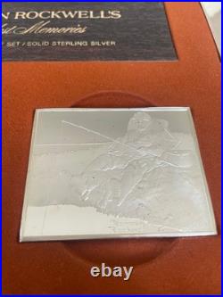 Norman Rockwell's Fondest Memories First Edition Proof Set/Solid Sterling Silver