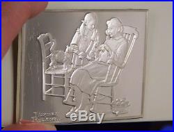 Norman Rockwell's Fondest Memories Solid Sterling Silver Set