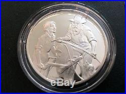 Norman rockwell medallic tribute to robert frost proof set solid sterling silver