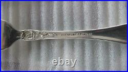 Normandy Rose Sterling Silver flatware for 6 44 pieces by Northumbria 1279 gr