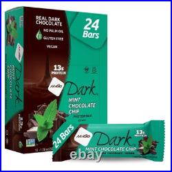 NuGo Dark Mint Chocolate Chip, 13g Protein Bar Vegan, GF, Non-GMO Kosher