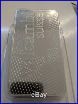 ONE KILO Solid 999 Silver Bar & VALCAMBI Suisse Assay EUR Fondeur Certificate