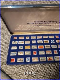 Official Emblems of the World's Greatest Airlines Solid Sterling Silver & Enamel