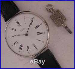 Original Serviced RUELLE a TROYES 1860 French Solid SILVER Wrist Watch Perfect