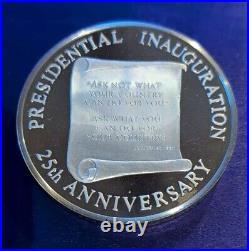 Over Half Pound Solid Sterling Silver Jfk Memorial Proof Medallion, Beautiful Over Half Pound Solid Sterling Silver Jfk Memorial Proof Medallion, Beautiful