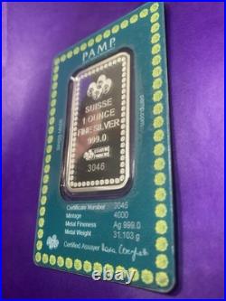 PAMP Suisse DIWALDI Festival Of Lights 1oz. 999 Fine Silver Bar-only 4,000 Made