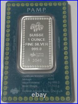 PAMP Suisse DIWALDI Festival Of Lights 1oz. 999 Fine Silver Bar-only 4,000 Made