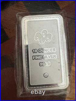PAMP Suisse Swiss 10oz. 999 Fine Silver Bar Lady of Liberty Bullion Sealed