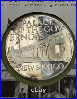 Palace of Governors New Mexico 1972 Solid Sterling Silver Medal