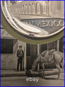 Palace of Governors New Mexico 1972 Solid Sterling Silver Medal