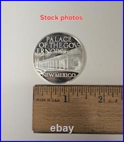 Palace of Governors New Mexico 1972 Solid Sterling Silver Medal