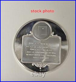 Palace of Governors New Mexico 1972 Solid Sterling Silver Medal